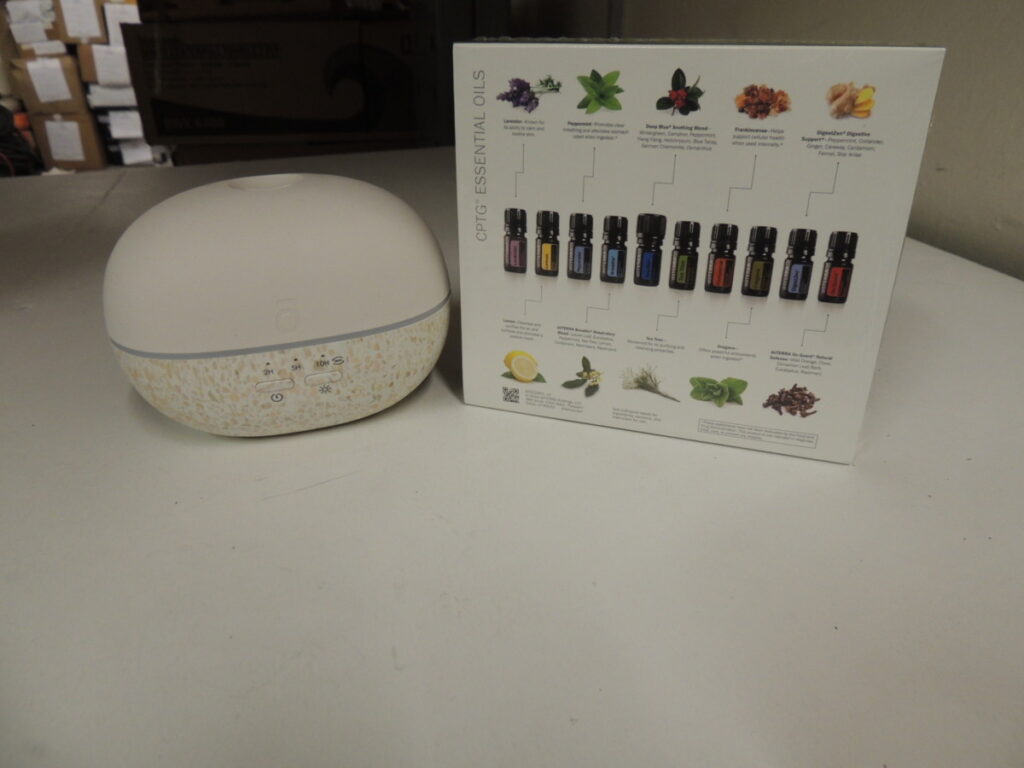 KWH-BW 00095 doTERRA Pebble Ultra Sonic Diffuser w/ 10 Oils – Customs ...